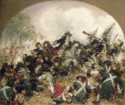 Le vieux Dessauer à la bataille de Turin, 1883 - Hermann Joseph Wilhelm Knackfuss