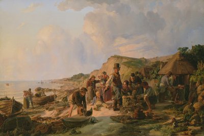 Le Retour du Pêcheur à Probsteier, 1837 - Hermann Kauffmann