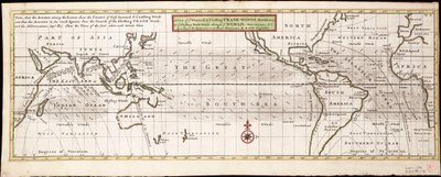 Vue des vents commerciaux généraux et côtiers, des moussons ou des vents commerciaux changeants à travers le monde, variations... selon les observations les plus récentes et les plus exactes, vers 1715 - Hermann Moll