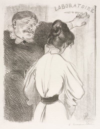 Laboratoire, vers 1900 - Hermann Paul