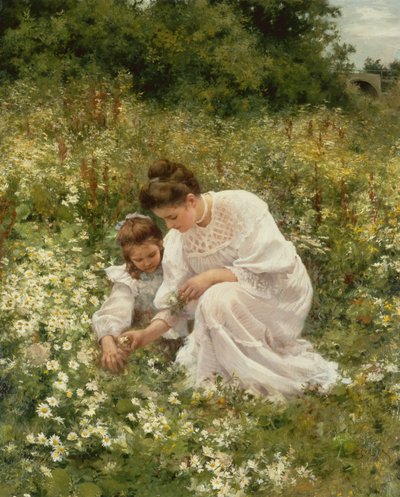 Cueillir des marguerites - Hermann Seeger