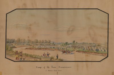 Camp des commissaires de paix à Medicine Lodge Creek, 1867 - Hermann Stieffel