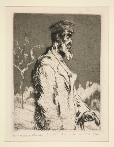 Figure masculine, mi-longueur - Hermann Struck