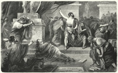 Brutus sur le corps de Jules César, 44 av. J.-C. - Hermann Vogel
