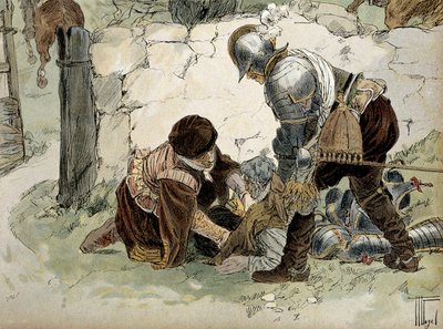 Henri IV (1553-1610) blessé lors d