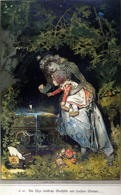 Illustration de Vogel pour un conte des frères Jacob (1785-1863) et Wilhelm (1786-1859) Grimm - Hermann Vogel