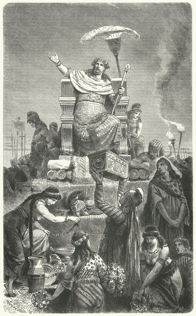 Le roi Crésus sur son bûcher - Hermann Vogel