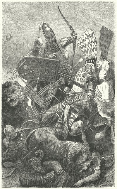 Ramsès le Grand à la bataille de Qadesh, 1274 av. J.-C. - Hermann Vogel