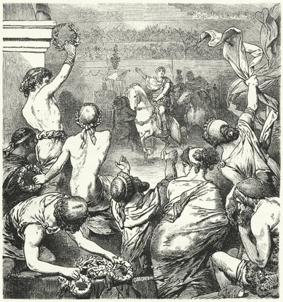 Titus Quinctius Flaminius proclame la liberté des États grecs, 196 av. J.-C. - Hermann Vogel