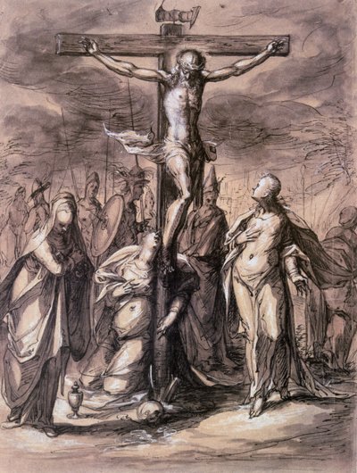 Christ en croix, 17ème siècle - Hermann Weyer