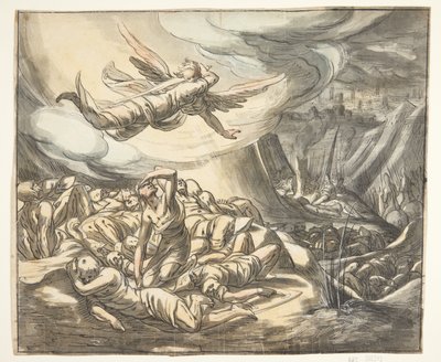 Ange avec une épée tirée - Hermann Weyer