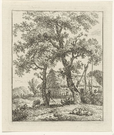 Ferme et berger - Hermanus Fock