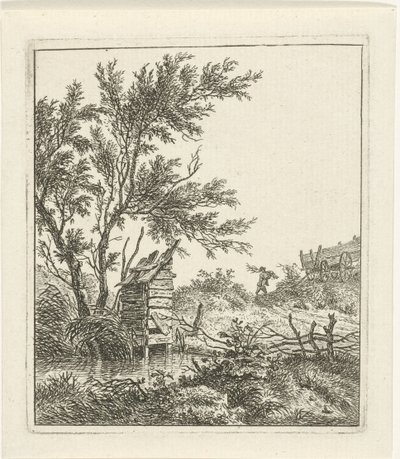 Paysage avec un ramasseur de bois - Hermanus Fock