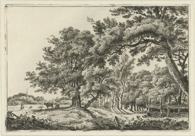 Paysage avec deux vaches à l