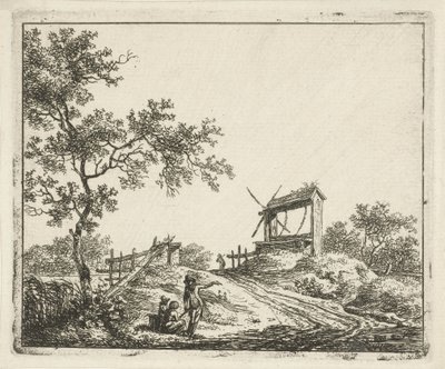 Landschap met waterput - Hermanus Fock