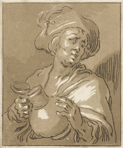 Homme avec cruche - Hermanus Fock