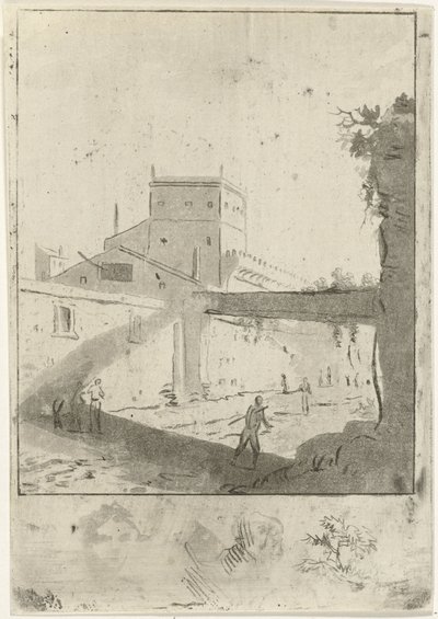 Paysage urbain paysage italien - Hermanus Fock