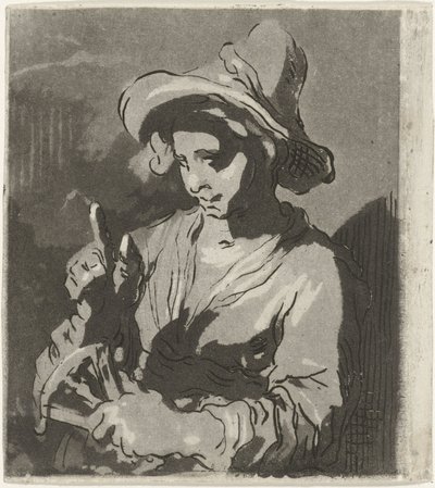Femme avec éventail - Hermanus Fock