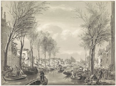 Travaux de réparation sur le Steenschuur après la catastrophe, 1807 - Hermanus Numan (possibly)
