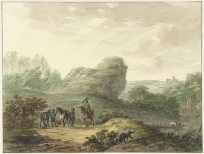 Paysage avec cavaliers - Hermanus Numan