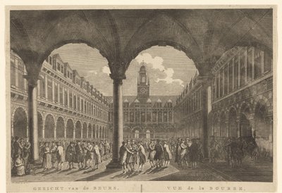 Cour intérieure de la Bourse de Hendrik de Keyser - Hermanus Petrus Schouten (possibly)