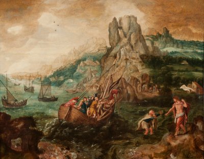 La dernière apparition du Christ à ses disciples - Herri met de (c.1510 p.1550) Bles