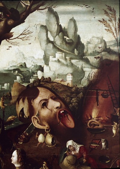 La Tentation de Saint Antoine (détail) - Herri met de (c.1510 p.1550) Bles