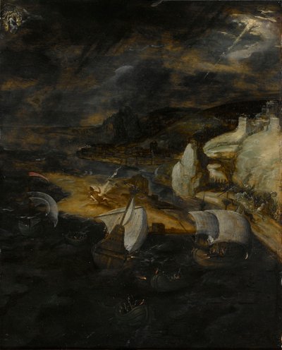 La chute de Lucifer - Herri met de (c.1510 p.1550) Bles