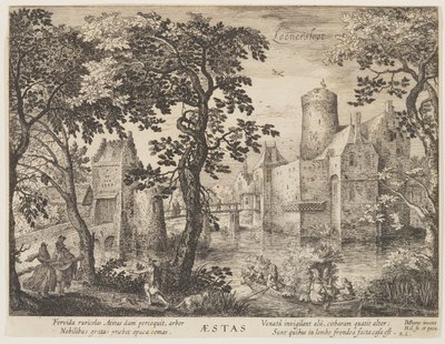 Loenersloot - Summer, extrait de The Seasons, View of Castles in the Vicinity of Amsterdam (Les Saisons, vue des châteaux dans les environs d