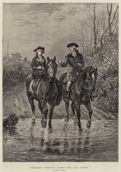 La compagnie agréable rend le chemin court - Heywood Hardy