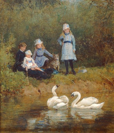 Regarder les cygnes - Heywood Hardy
