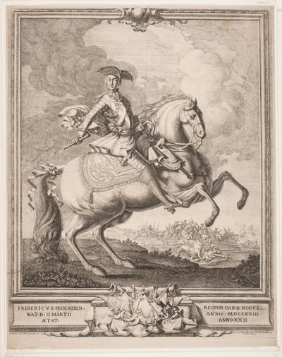 Frédéric V comme prince héritier à cheval - Hieronimo Miani