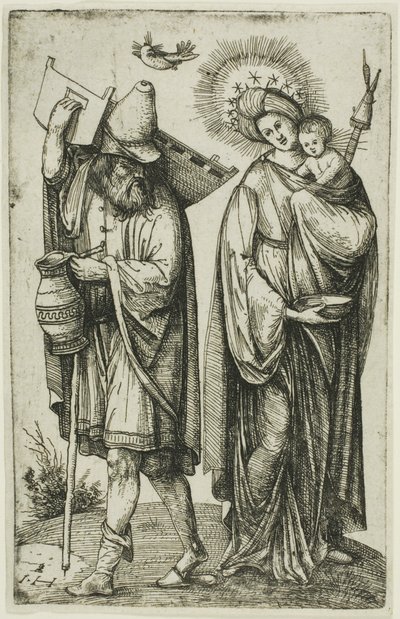 La Sainte Famille avec la colombe du Saint-Esprit - Hieronymous Hopfer