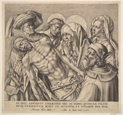 Portant le corps du Christ - Hieronymous Wierix