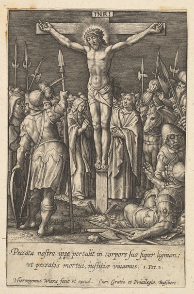 Christ crucifié, avant 1619 - Hieronymous Wierix