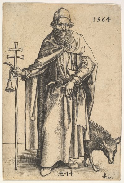 Saint Antoine, 1564 - Hieronymous Wierix
