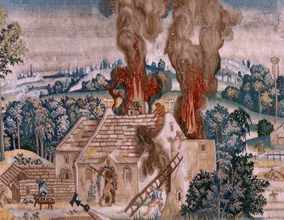 Tapisserie Flamande. Série Quatre tapisseries d