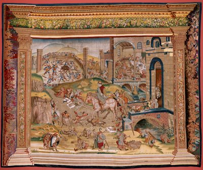 Tapisserie flamande. Série Quatre tapisseries d