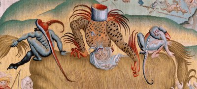 Tribulations de la vie humaine (troisième tapisserie de la série) - Hieronymus (after) Bosch
