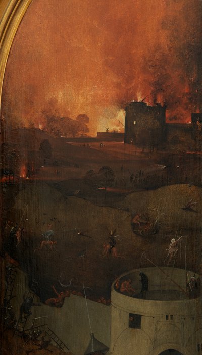 (détail) du panneau droit du Jugement Dernier - Hieronymus Bosch