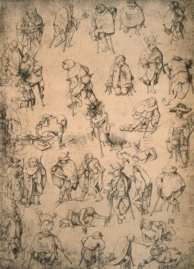 Estropiés, mendiants et musiciens de rue - Hieronymus Bosch
