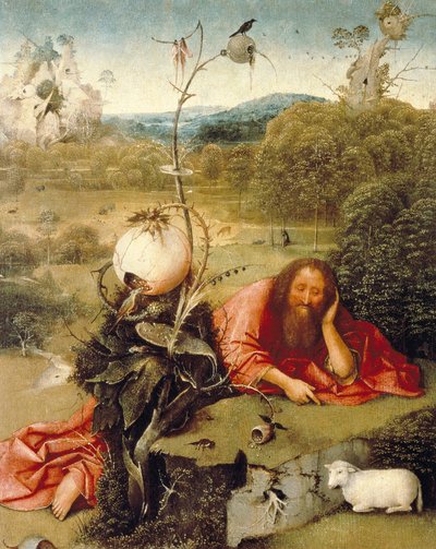 Saint Jean-Baptiste endormi dans la nature - Hieronymus Bosch