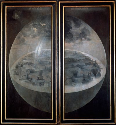 La Création du Monde, portes fermées du triptyque Le Jardin des délices, vers 1500 - Hieronymus Bosch
