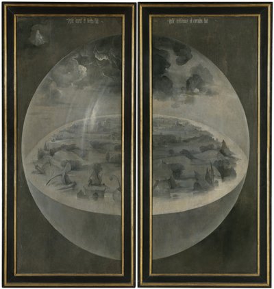 Le Jardin des délices. Triptyque, revers : La Création - Hieronymus Bosch