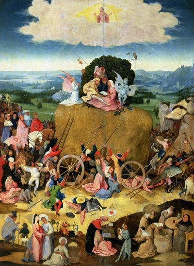 Le Chariot de foin : panneau central du triptyque, vers 1500 - Hieronymus Bosch