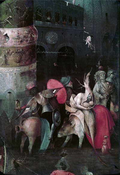 La Tentation de Saint Antoine (détail du panneau central d