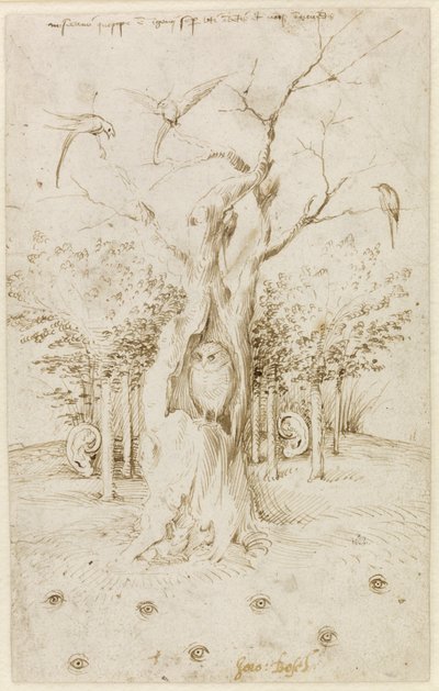 La forêt a des oreilles, le champ a des yeux par Bosch, Hieronymus (vers 1450-1516) - Hieronymus Bosch