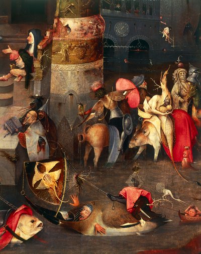 Triptyque de la Tentation de Saint Antoine (panneau central) - Hieronymus Bosch