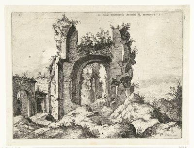Première vue des Thermes de Caracalla - Hieronymus Cock