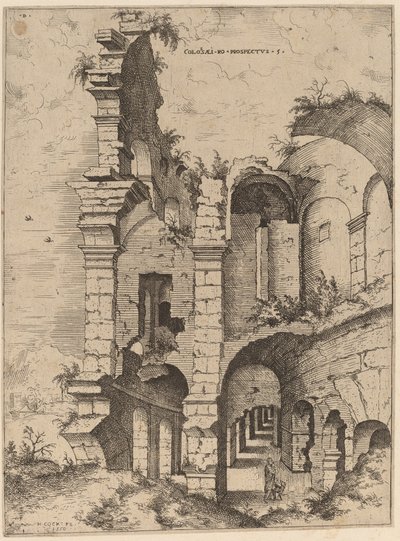 Cinquième vue du Colisée - Hieronymus Cock